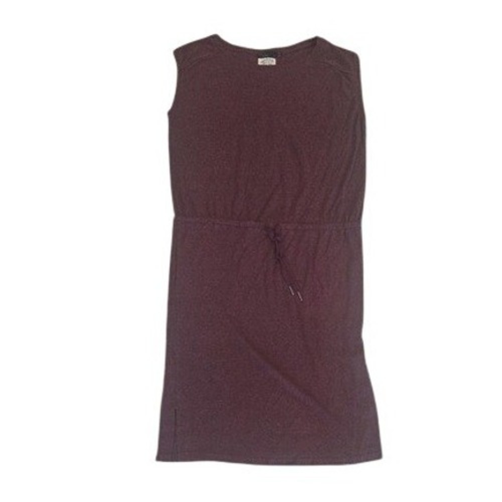 prAna Sustainable Quality Burgundy‎ Drawstring Waist Dress Size L
